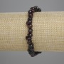 Garnet Faceted Bracelet, 6-8×4-5mm, stretch 18cm