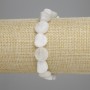 Adularia Pebble Bracelet, 11-12×10-12mm diameter +/-, 18cm length, elastic