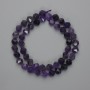 Amethyst Beads Faceted 8x7mm, on thread 39cm ±