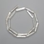 Baroque freshwater pearls with petrol undertone on a thread 23-25×5, 5-6mm +-, length 38cm+