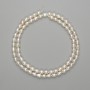 Natural freshwater pearl beads 5–5.5 mm, 39 cm length on a thread