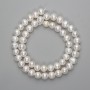 Natural freshwater pearl beads 8, 5-9×8mm+-, length 39cm+- on thread