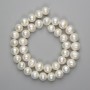 Freshwater pearl beads 10.5–11 mm on a thread, 38 cm length