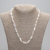 Necklace of natural baroque pearls, diameter 20-21×7, 5-9mm±, length 45cm± with 5cm extender chain