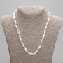 Necklace of natural baroque pearls, diameter 20-21×7, 5-9mm±, length 45cm± with 5cm extender chain