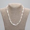 Necklace of natural baroque pearls, diameter 24-26×7mm±, length 45cm±, 5cm extender chain