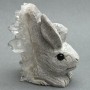 Souvenir figurine Bunny with druzy 67x57x29 mm+