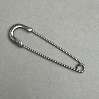 Brooch - Pin 20×77mm± metal colour: dark steel