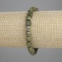Bracelet Serpentine Beaded Cube, diameter 6x6mm±, length 18cm± stretch