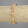 Citrine Bracelet Smooth Beads, 8.5 mm diameter, 18 cm length, stretch