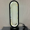 Unpolished Citrine Nightlight in Black Metal Base, 32.5×10cm± USB Wire