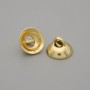 Price per 1 pc. Findings end cap cap for bead, metal colour gold, diameter 8×1 mm ± hole diameter 1.8 mm