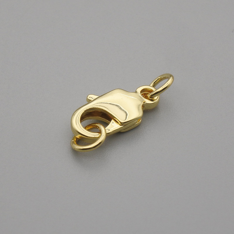 Price per 1 pc. Trigger clasp, diameter 12.5×5 mm ± metal colour gold