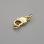 Price per 1 pc. Trigger clasp, diameter 12.5×5 mm ± metal colour gold
