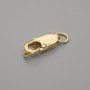 Crimp/Clasp, Lobster, gold-tone, 13×5 mm ±