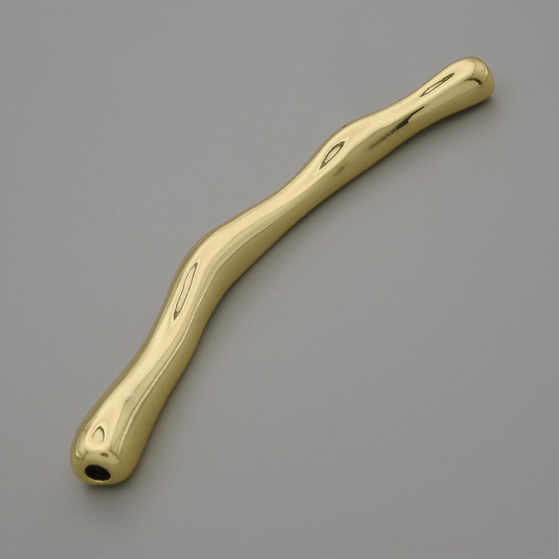 Bead setting insert 'Branch' in gold colour metal, diameter 62x5, 5mm± hole diameter 1.8mm± per 1pc