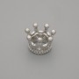 Pandora Corner Bead Crown 8x7mm + -, diameter 6mm + - per 1 piece