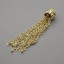 Pendant Gold-tone Metal Chains, diameter 7.5mm ±, length 50mm ±