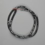 Hematite Beads Faceted Rondelle 4x1.5mm, 40cm length