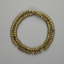 Hematite Beads Faceted Rondelle 6x3mm± Gold Colour, Length 38cm+
