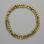 Hematite Beads Faceted Round 3.5×4mm+ Gold Colour, 39cm+ Length