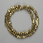 Hematite Beads Faceted 6-8, 5x4-4, 5mm+ Gold colour, thread length 39cm+