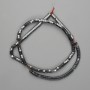Hematite Beads Faceted Rondelle 4x2mm +-, length 39cm+