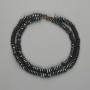 Faceted Hematite Rondelle Beads 5x1.5 mm, 40 cm strand