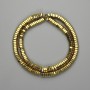 Hematite Beads Faceted Rondelle 6x2mm+- gold colour, length 40cm+
