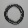 Hematite Beads, faceted rondelle 6x2mm, length 38cm