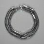 Hematite Beads - faceted rondelle 6x2mm± colour silver, length 38cm+