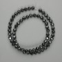 Hematite Beads Multisided 6mm, 39cm thread
