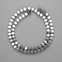 Hematite Beads Faceted 5×5.5 mm 5 mm+ Color Silver, Length 39 cm+