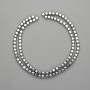 Hematite Cube Beads 4x4mm+ Silver Colour, Length 39cm+