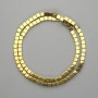 Hematite Beads Cube 4x4mm+- colour golden, length 40cm+