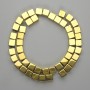 Hematite Beads Golden Colour Cube 8×8mm,+-, Thread Length 40cm+