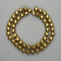 Hematite Beads Golden Colour Faceted Round 8mm +-, length 38cm+