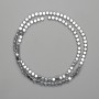 Hematite Beads Silver Coin 3.5×4mm ±, Length 38cm ±