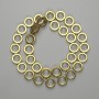 Hematite Beads Gold Colour Round 12mm+-, linked 38cm+