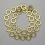 Hematite Beads Gold Colour 14mm ±, Length 38cm ±