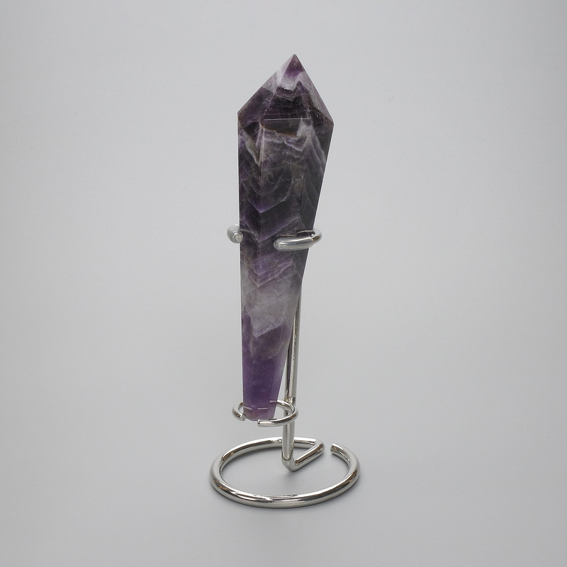 Souvenir pencil cone natural Amethyst 125x33x18mm+- assortments of sizes (without base) (per 100 g)