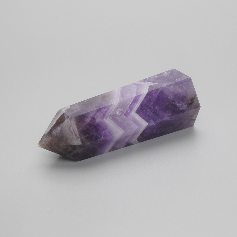 Souvenir Pencil Natural Amethyst 76x25mm± assorted sizes weight from 70 g. (per 100 g.)