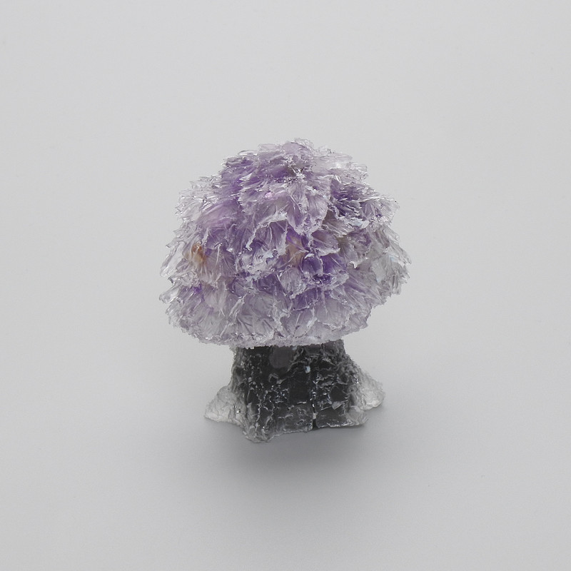 Souvenir statue Tree of Recycled Chip Amethyst, diameter 45x50mm+