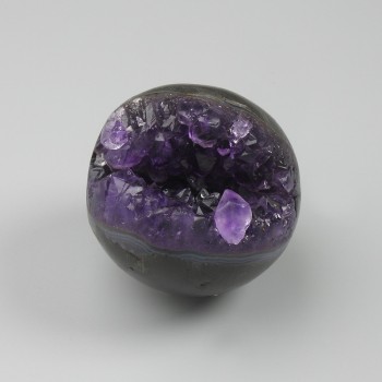 Amethyst Geode Stone Sphere Ornament, 40–50 mm diameter ± assorted sizes, weight from 100 g. (price per 100 g)