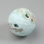 Larimar sphere with druzy natural stone, diameter 48-60mm±, assorted sizes, weight from 140 g. (price per 100 g)