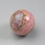 Souvenir sphere natural rhodonite stone, diameter 50-60mm±, assorted sizes, weight from 200 g. (price per 100 g)