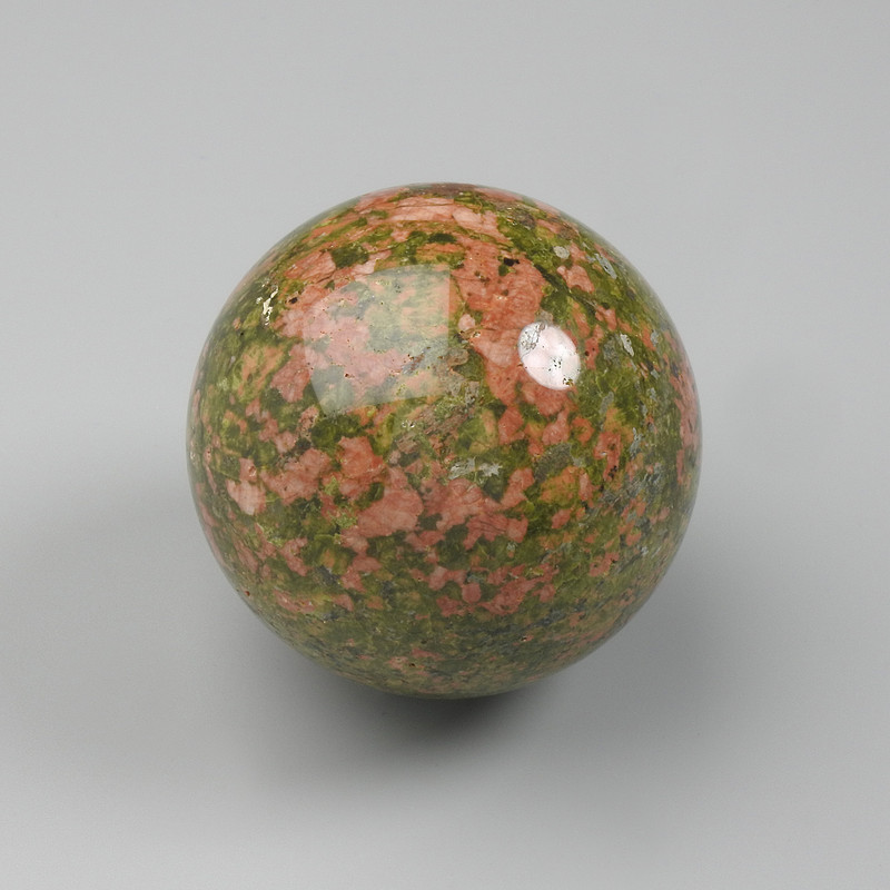 Souvenir sphere natural stone Heliotrope, diameter approx. 40–50 mm ± assorted sizes (price per 100 g) weight from 130 g