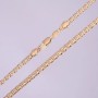 Xuping Cable Chain, Tank Link Weave, 5mm thick, 49–51cm length, 18k Plating