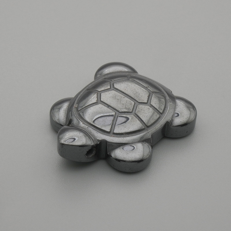 Pendant Turtle Hematite 28×22mm+
