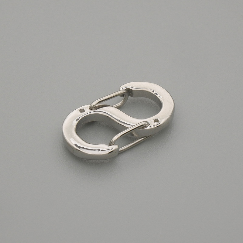 Fitting Clasp Lock 16x8, 5mm± Silver finish